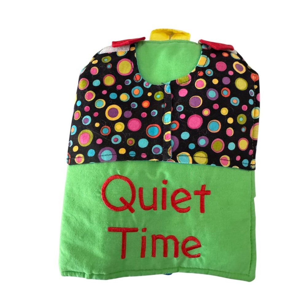 Quiet Time Fabric Book/Backpack Toddler ABC's